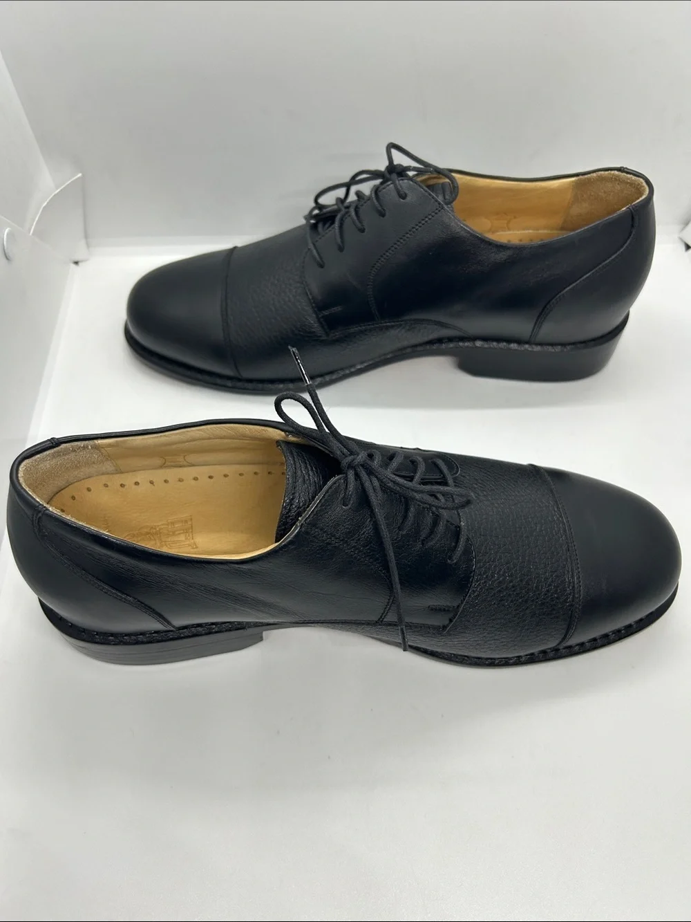 Tauer & Johnson Mens 9 D Americana EX Wellington Derby Dress Shoes Deer Calf